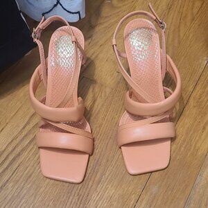 Orange vince camuto sandals size 6